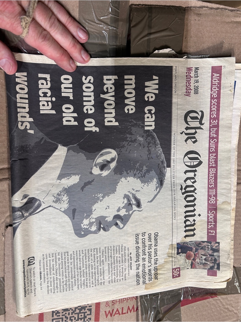 Barack Obama campaign Newspaper March 2008 - never read